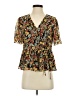 Madewell 100% Polyester Black Short Sleeve Blouse Size XS - photo 1
