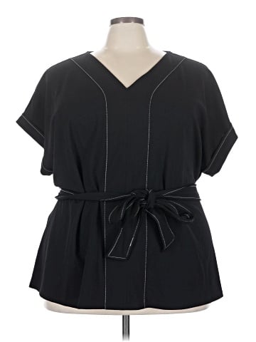 Worthington Short Sleeve Blouse (view 1)