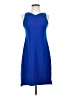 T Tahari 100% Polyester Solid Blue Cocktail Dress Size 4 - photo 1