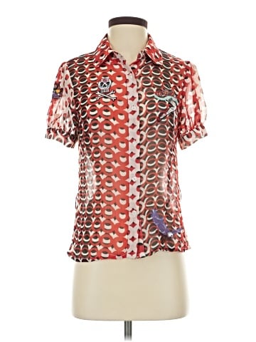 Topshop Short Sleeve Blouse (view 1)