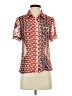 Topshop Red Short Sleeve Blouse Size S - photo 1