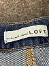 Ann Taylor LOFT 100% Cotton Chevron-herringbone Blue Jeans Size 29 waist - photo 7