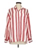 Old Navy Stripes Red Long Sleeve Button-Down Shirt Size M - photo 1