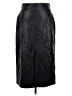 Express 100% Polyester Black Faux Leather Skirt Size 8 - photo 1