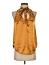 Maeve 100% Polyester Gold Sleeveless Blouse Size 2 - photo 1