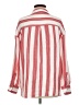 Old Navy Stripes Red Long Sleeve Button-Down Shirt Size M - photo 2