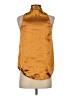 Maeve 100% Polyester Gold Sleeveless Blouse Size 2 - photo 2