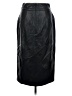 Express 100% Polyester Black Faux Leather Skirt Size 8 - photo 2