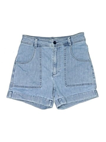 Madewell High-Rise Cuffed Denim Shorts in Light Indigo (view 1)