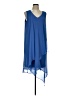 Chico's 100% Polyester Solid Blue Cocktail Dress Size Lg (2) - photo 1