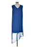 Chico's 100% Polyester Solid Blue Cocktail Dress Size Lg (2) - photo 2
