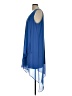 Chico's 100% Polyester Solid Blue Cocktail Dress Size Lg (2) - photo 5