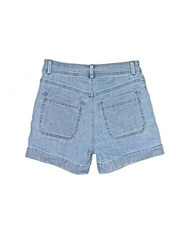 Madewell High-Rise Cuffed Denim Shorts in Light Indigo (view 2)