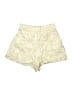 Zara Metallic Ivory Shorts Size XS - photo 2