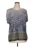 Liz Claiborne Gray Short Sleeve Top Size 1X - photo 1