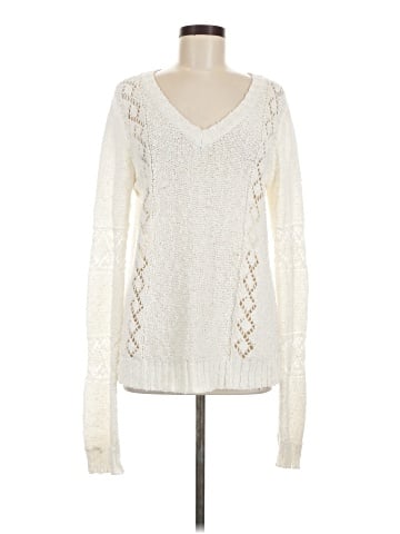 Hem & Thread Pullover Sweater (view 1)
