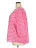 Cj Banks 100% Polyester Chevron-herringbone Pink 3/4 Sleeve Blouse Size 2X - photo 5