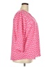 Cj Banks 100% Polyester Chevron-herringbone Pink 3/4 Sleeve Blouse Size 2X - photo 4