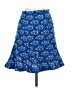 J.Crew 100% Polyester Print Blue Casual Skirt Size 000 - photo 2