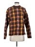Topshop Plaid Brown Pullover Sweater Size 0 - 2 - photo 1