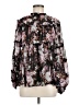 o.p.t 100% Polyester Floral Black Long Sleeve Blouse Size M - photo 1
