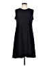 Norma Kamali Solid Black Casual Dress Size L - photo 1