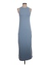 Zara Solid Blue Casual Dress Size XS - photo 1
