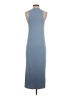 Zara Solid Blue Casual Dress Size XS - photo 2