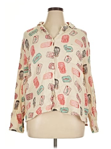 American Eagle Outfitters Long Sleeve Blouse (view 1)