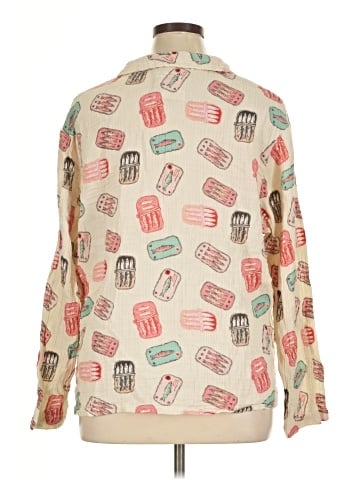 American Eagle Outfitters Long Sleeve Blouse (view 2)