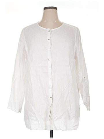 Tahari 3/4 Sleeve Button-Down Shirt (view 1)