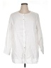 Tahari 100% Linen White 3/4 Sleeve Button-Down Shirt Size 1X - photo 1