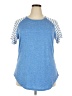 Assorted Brands Blue Short Sleeve Top Size 2X - photo 1