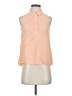Equipment 100% Silk Orange Sleeveless Silk Top Size XS - photo 1