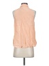 Equipment 100% Silk Orange Sleeveless Silk Top Size XS - photo 2
