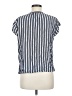 Old Navy 100% Rayon Stripes Blue Short Sleeve Blouse Size M - photo 2