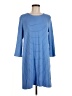 Lands' End Stripes Blue Casual Dress Size M - photo 1