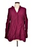 H&M 100% Polyester Burgundy Long Sleeve Blouse Size 12 - photo 1