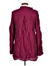 H&M 100% Polyester Burgundy Long Sleeve Blouse Size 12 - photo 2