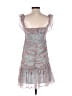 Astr 100% Polyester Paisley Gray Cocktail Dress Size M - photo 2