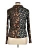 Alberto Makali 100% Polyester Animal Print Brown Long Sleeve Blouse Size XL - photo 2
