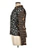 Alberto Makali 100% Polyester Animal Print Brown Long Sleeve Blouse Size XL - photo 5