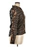 Alberto Makali 100% Polyester Animal Print Brown Long Sleeve Blouse Size XL - photo 4