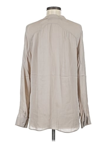 Vince. Long Sleeve Silk Top (view 2)