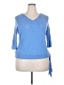 Style&Co Blue 3/4 Sleeve Top Size 2X - photo 1