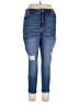Jennifer Lopez Solid Blue Jeans Size 16 - photo 1