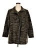 Rafaella Animal Print Brown Coat Size 1X - photo 1