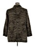 Rafaella Animal Print Brown Coat Size 1X - photo 2