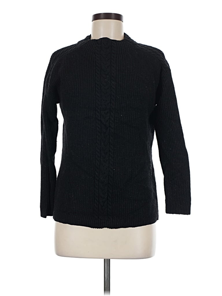 Pre-owned Talbots Turtleneck Sweater In Black