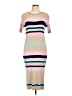 Roolee Stripes Tan Casual Dress Size L - photo 1